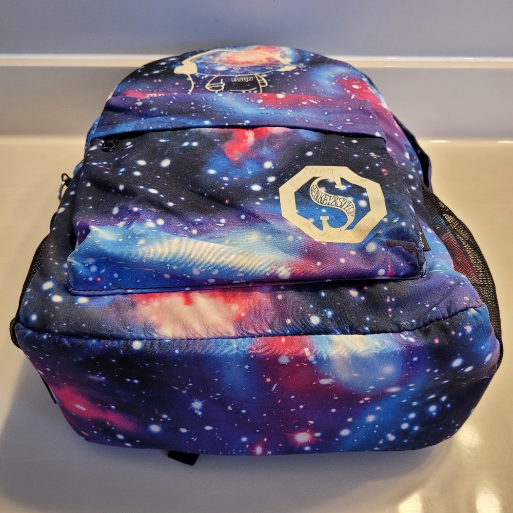 Sensky & Style Galaxy Print Anime Music Lover Lightweight Roomy Padded Backpack - Picture 10 of 16